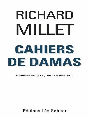 cover image of Cahiers de Damas Novembre 2015 / Novembre 2017